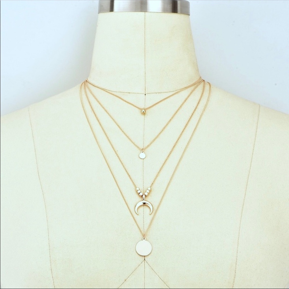 SALE❗️👑4-Layer Gold Necklace